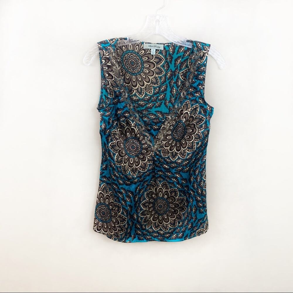 Beth Bowley silk floral tank top